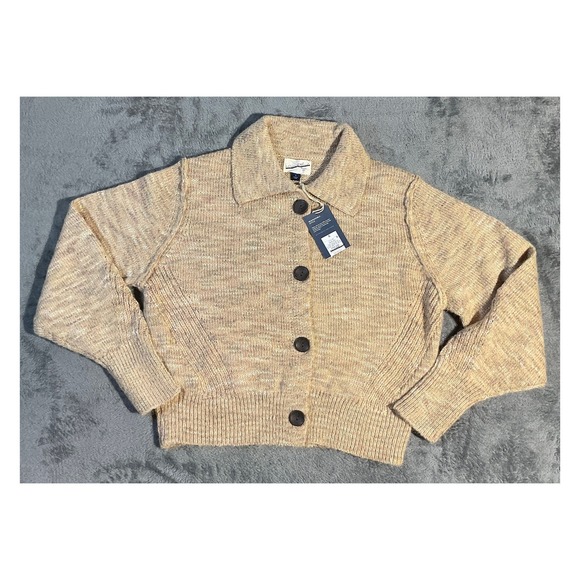 Universal Thread Tan Cardigan Sweater Button Front Size S - Picture 1 of 7